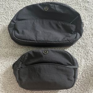 Lululemon black cosmetic bags - 2 pack